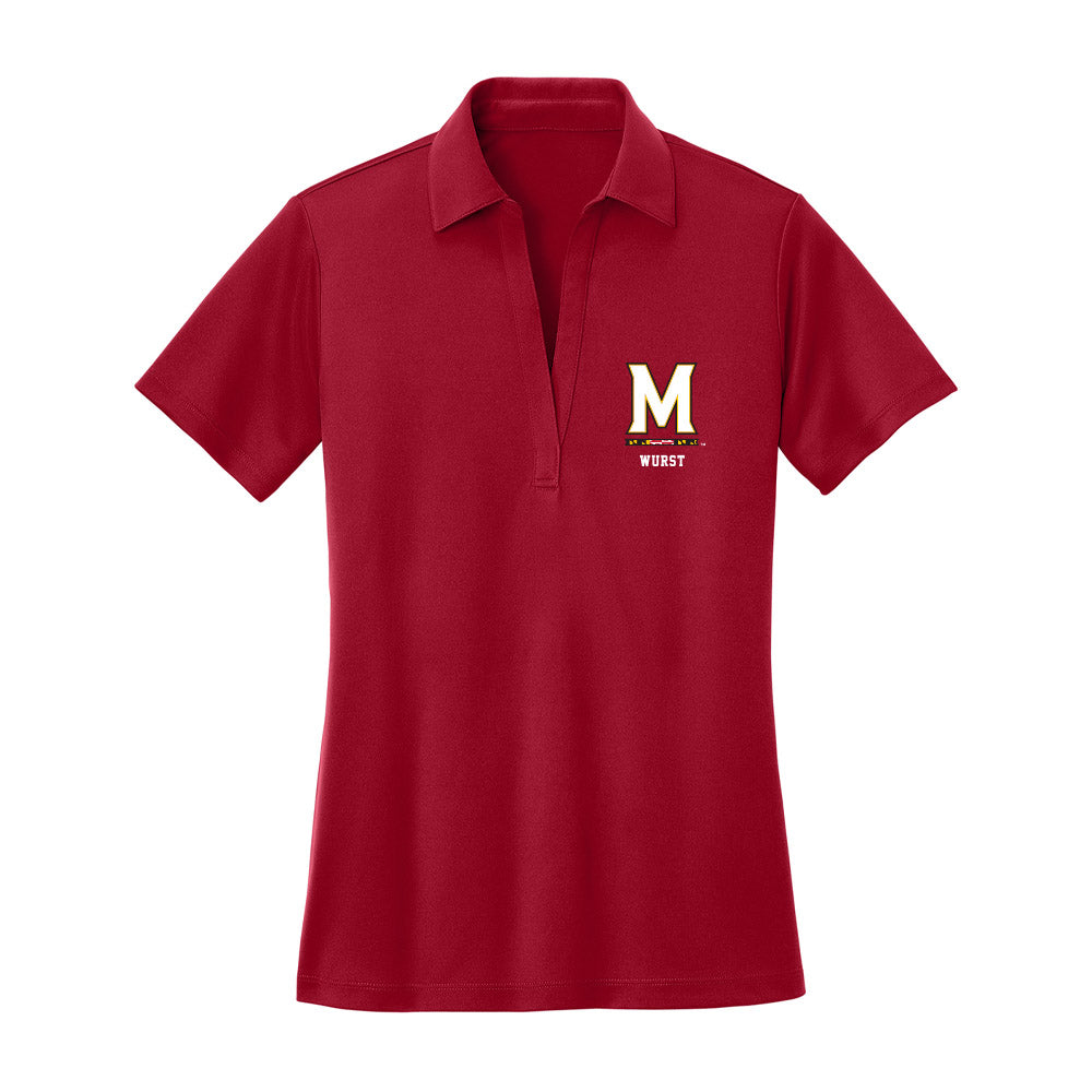 Maryland - NCAA Softball : Aubrey Wurst - Women's Activewear Polo Shirt-0