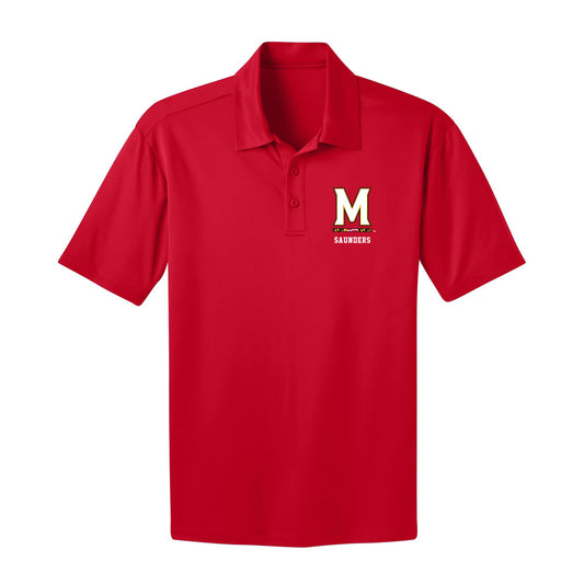 Maryland - NCAA Men's Basketball : Elijah Saunders - Activewear Polo Shirt-0