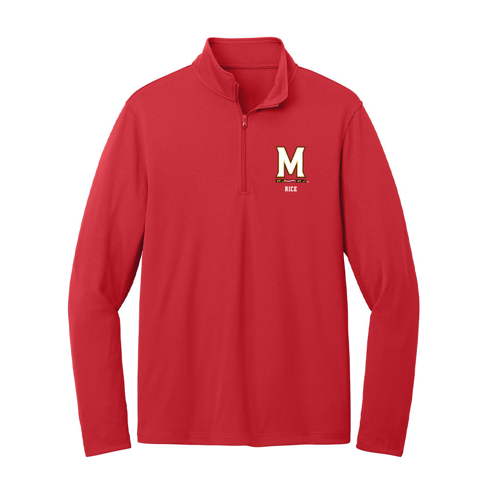 Maryland - NCAA Men's Basketball : Rodney Rice - Lightweight Quarter Zip Jacket-0