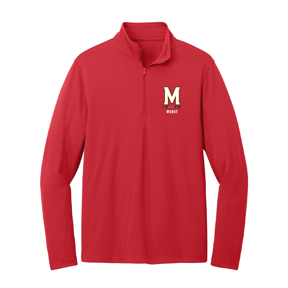 Maryland - NCAA Softball : Aubrey Wurst - Lightweight Quarter Zip Jacket-0