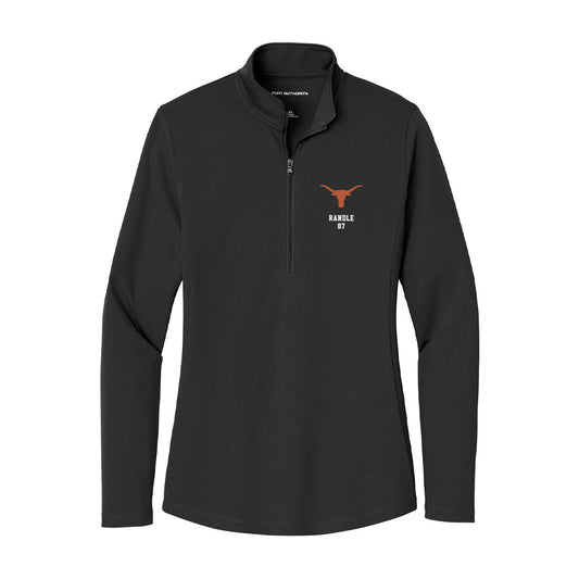 Texas - NCAA Football : Will Randle - Women's Lightweight Quarter Zip Jacket-0