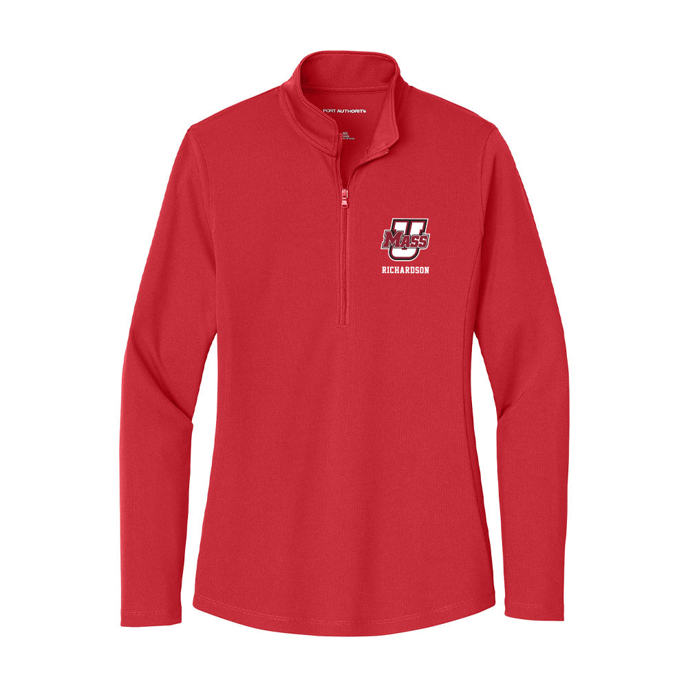 UMass - NCAA Softball : Taylor Richardson - Women's Lightweight Quarter Zip Jacket-0