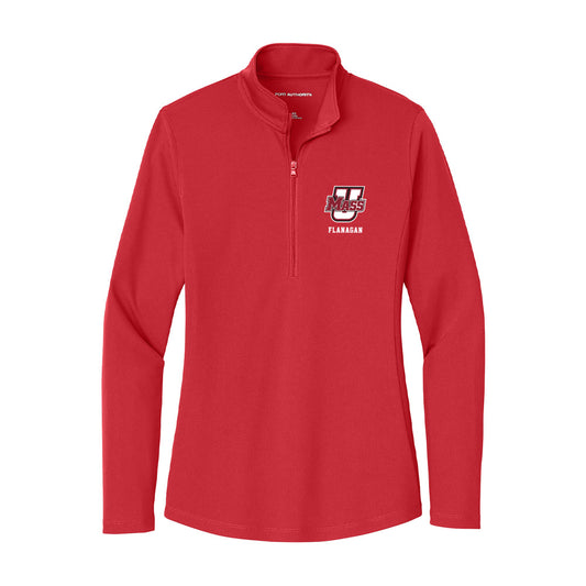 UMass - NCAA Women's Soccer : Sarah Flanagan - Women's Lightweight Quarter Zip Jacket-0