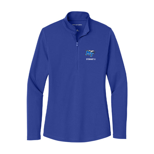 MTSU - NCAA Football : James Stewart II - Women's Lightweight Quarter Zip Jacket-0