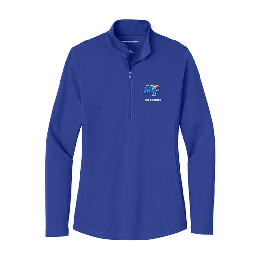 MTSU - NCAA Women's Tennis : Eloise Swarbrick - Women's Lightweight Quarter Zip Jacket-0