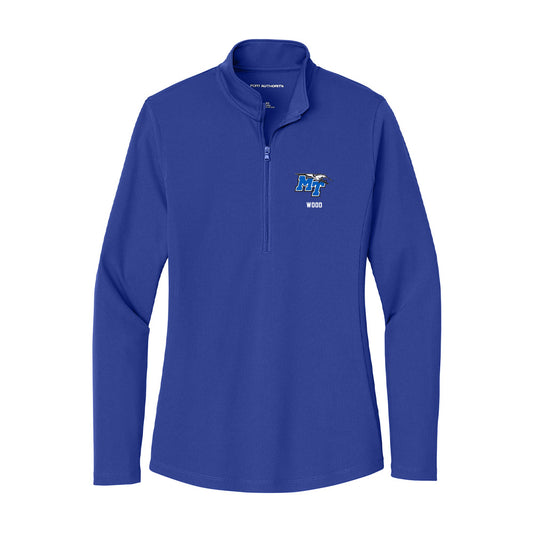 MTSU - NCAA Football : Zaylin Wood - Women's Lightweight Quarter Zip Jacket-0