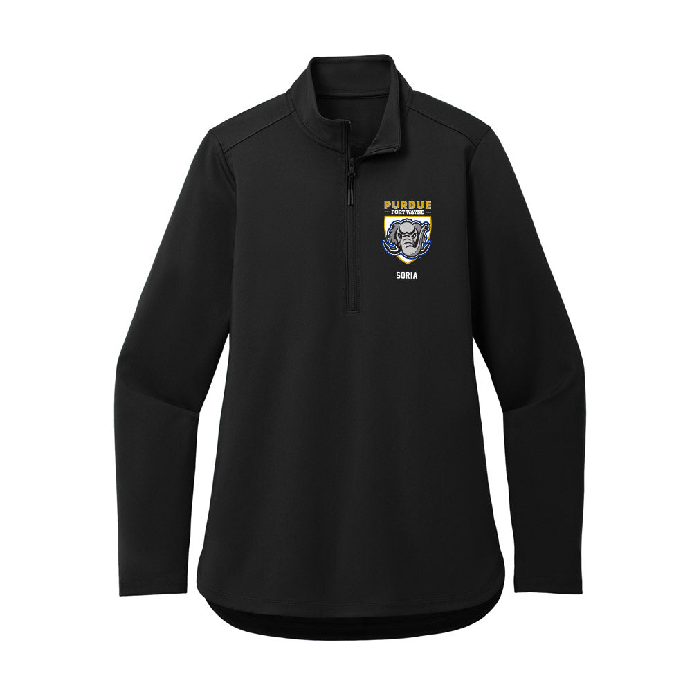 PFW - NCAA Men's Soccer : Marcos Soria - Women's Premium Quarter Zip Jacket-0