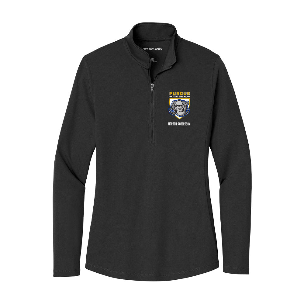 PFW - NCAA Men's Basketball : Quinton Morton-Robertson - Women's Lightweight Quarter Zip Jacket-0