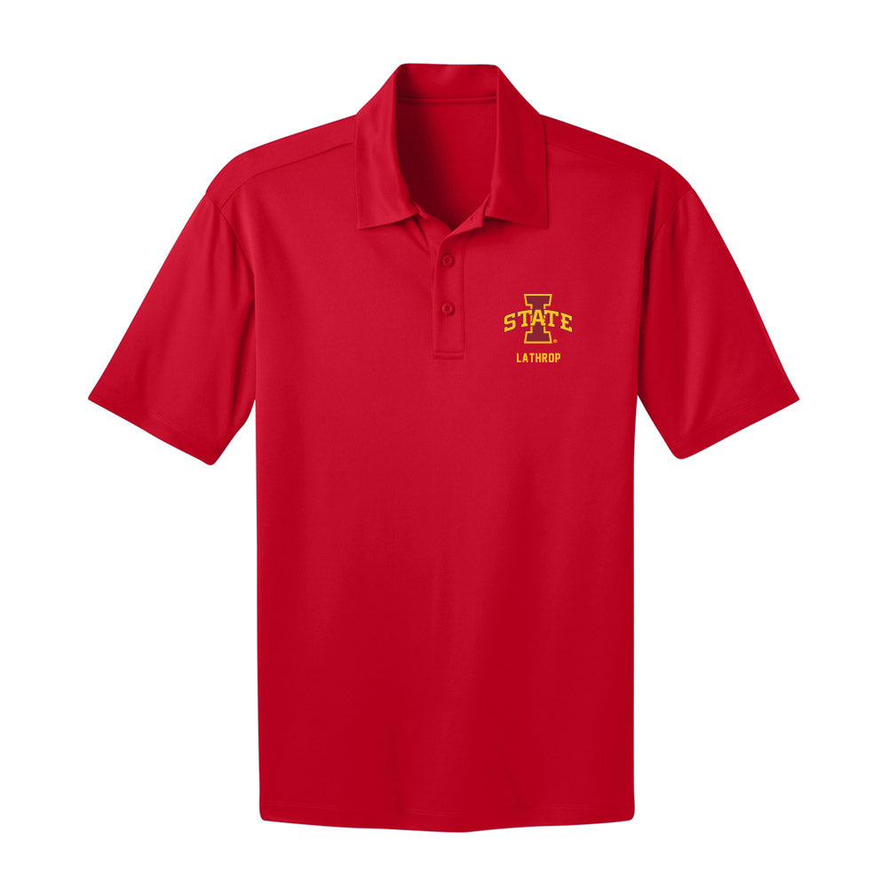 Iowa State - NCAA Men's Track & Field : Chase Lathrop - Activewear Polo Shirt-0