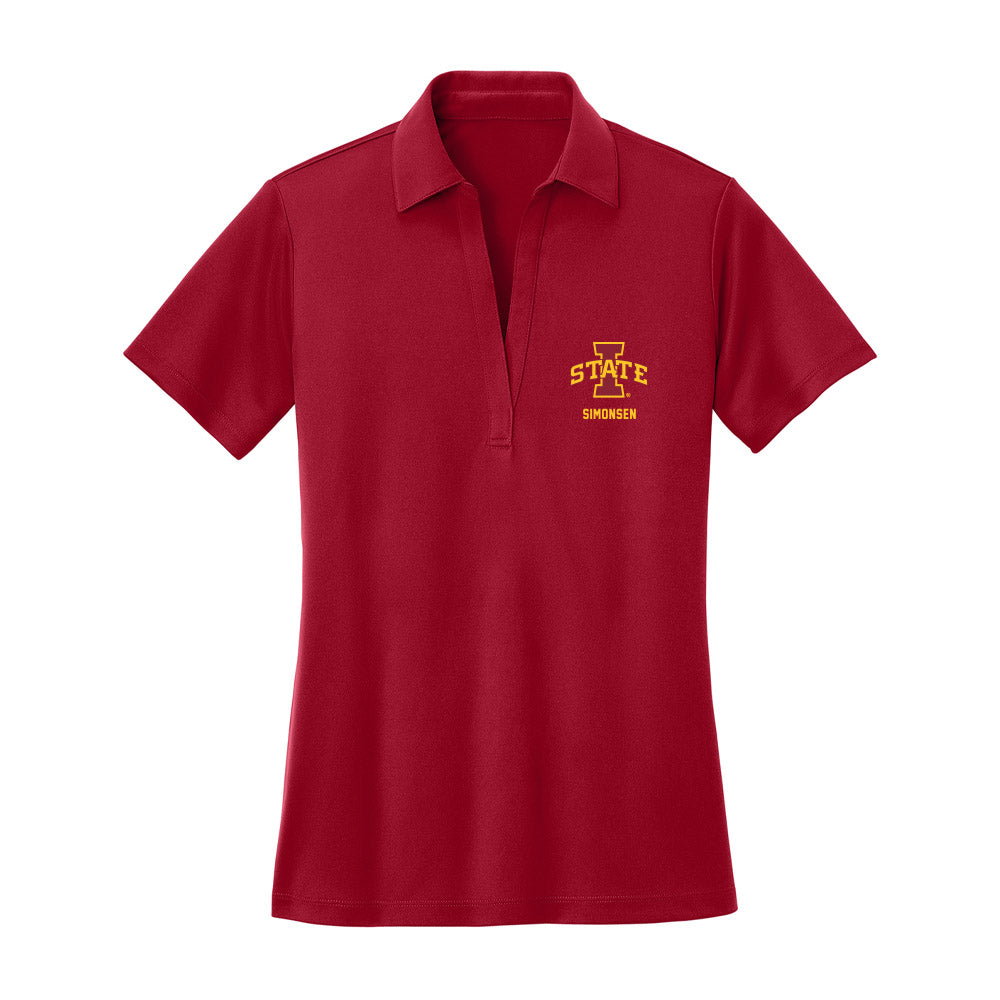 Iowa State - NCAA Football : Braden Simonsen - Women's Activewear Polo Shirt-0