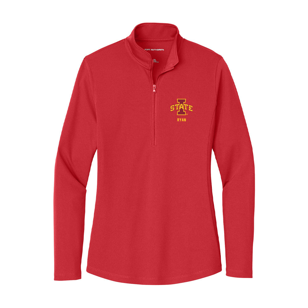 Iowa State - NCAA Women's Basketball : Emily Ryan - Women's Lightweight Quarter Zip Jacket-0