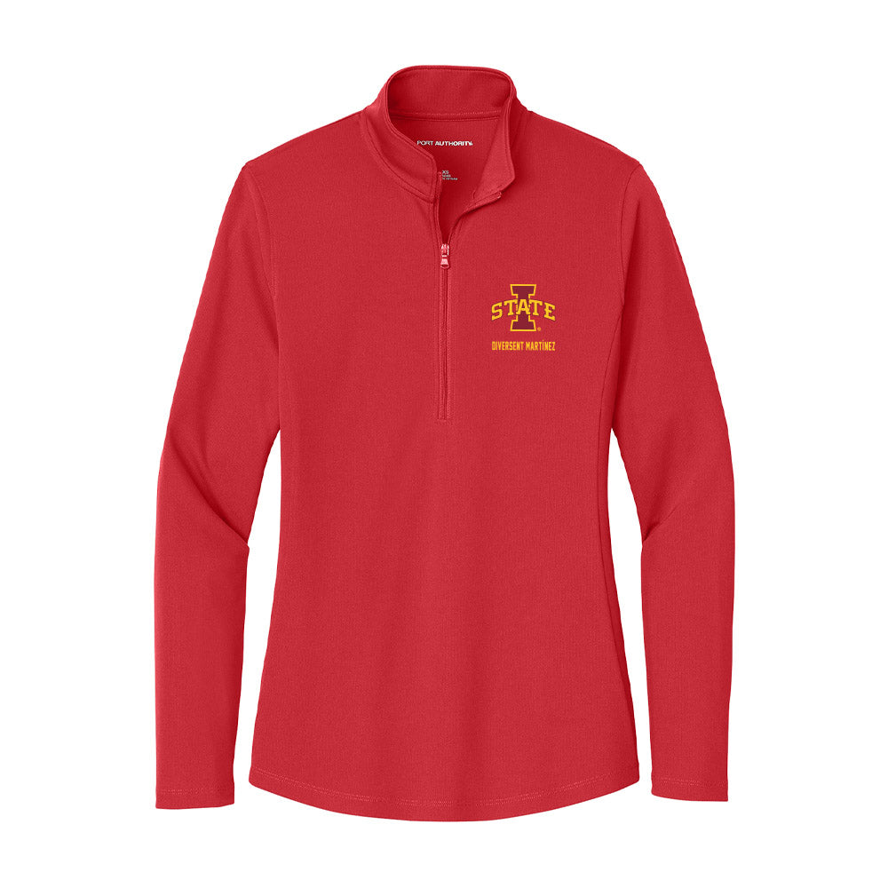 Iowa State - NCAA Wrestling : Osmany Diversent Martínez - Women's Lightweight Quarter Zip Jacket-0