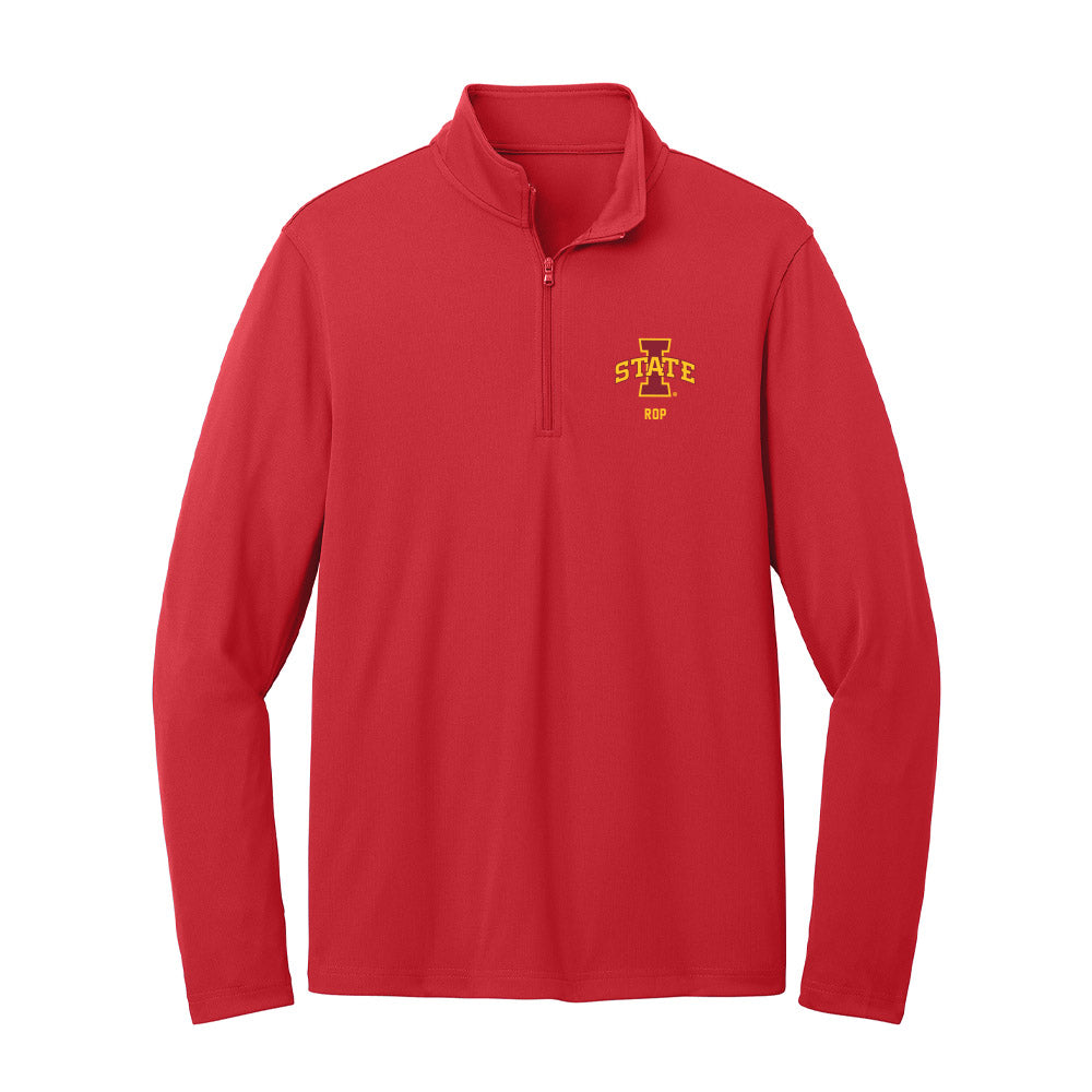 Iowa State - NCAA Men's Track & Field : Ezekiel Rop - Lightweight Quarter Zip Jacket-0