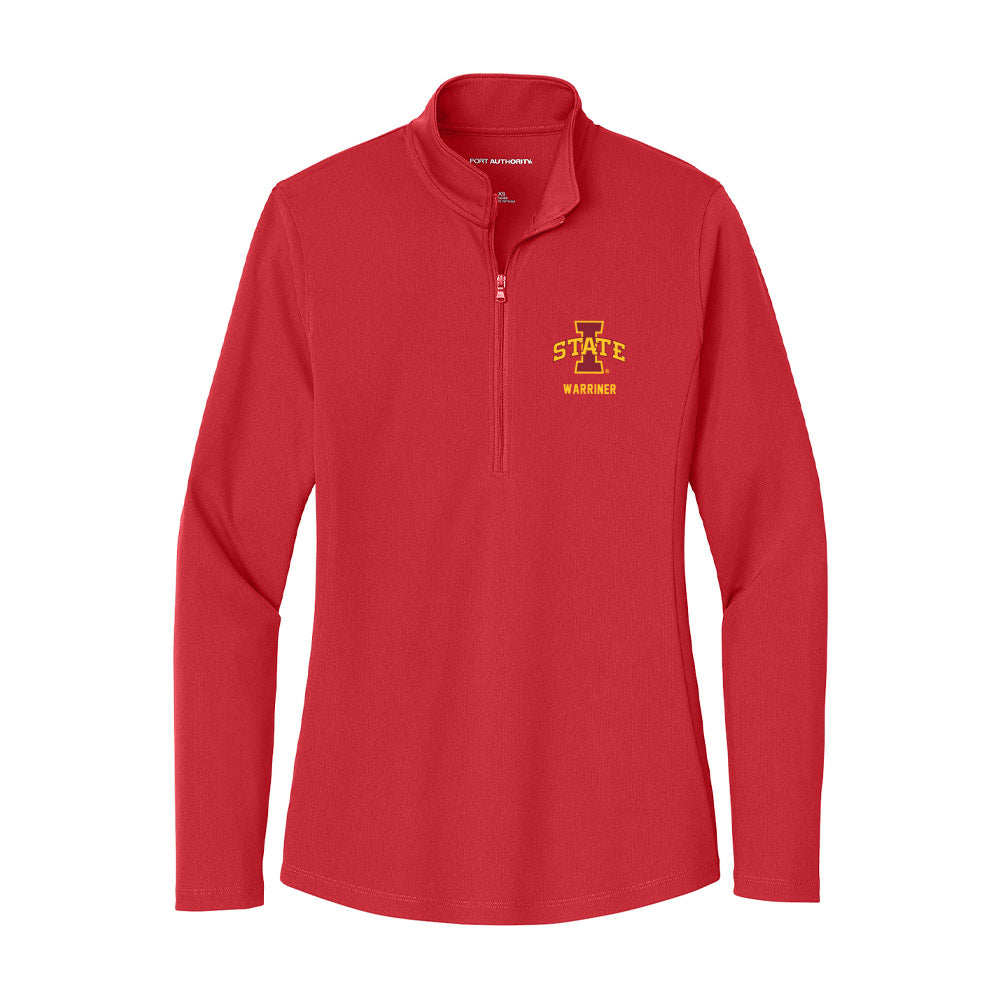 Iowa State - NCAA Men's Basketball : Test Warriner - Women's Lightweight Quarter Zip Jacket-0