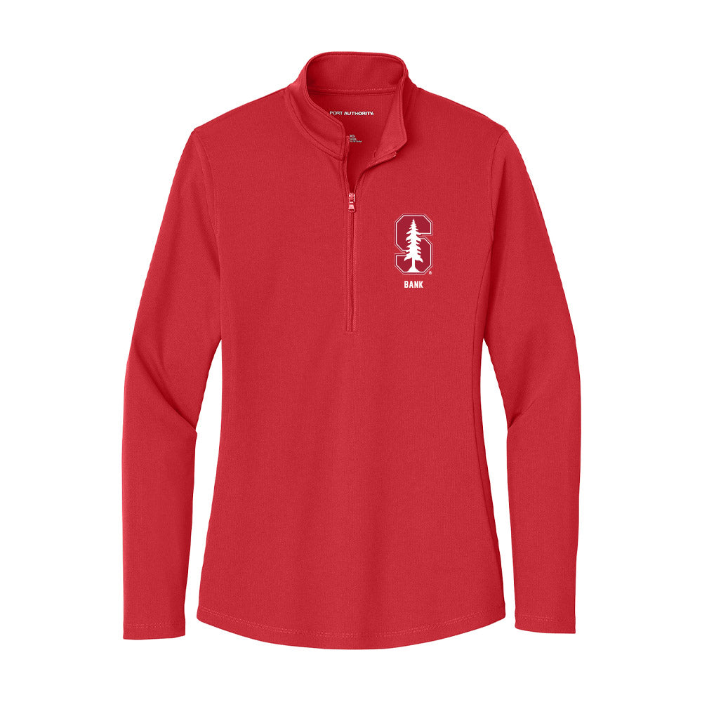Stanford - NCAA Men's Soccer : Fletcher Bank - Women's Lightweight Quarter Zip Jacket-0
