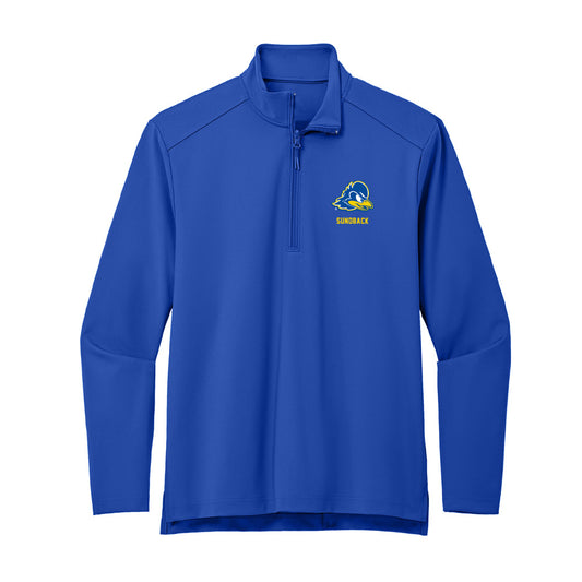 Delaware - NCAA Women's Basketball : Grace Sundback - Premium Quarter Zip Jacket-0