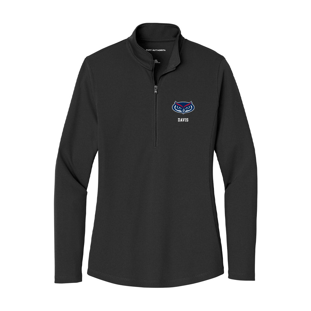 FAU - NCAA Men's Basketball : Johnell Davis - Women's Lightweight Quarter Zip Jacket-0