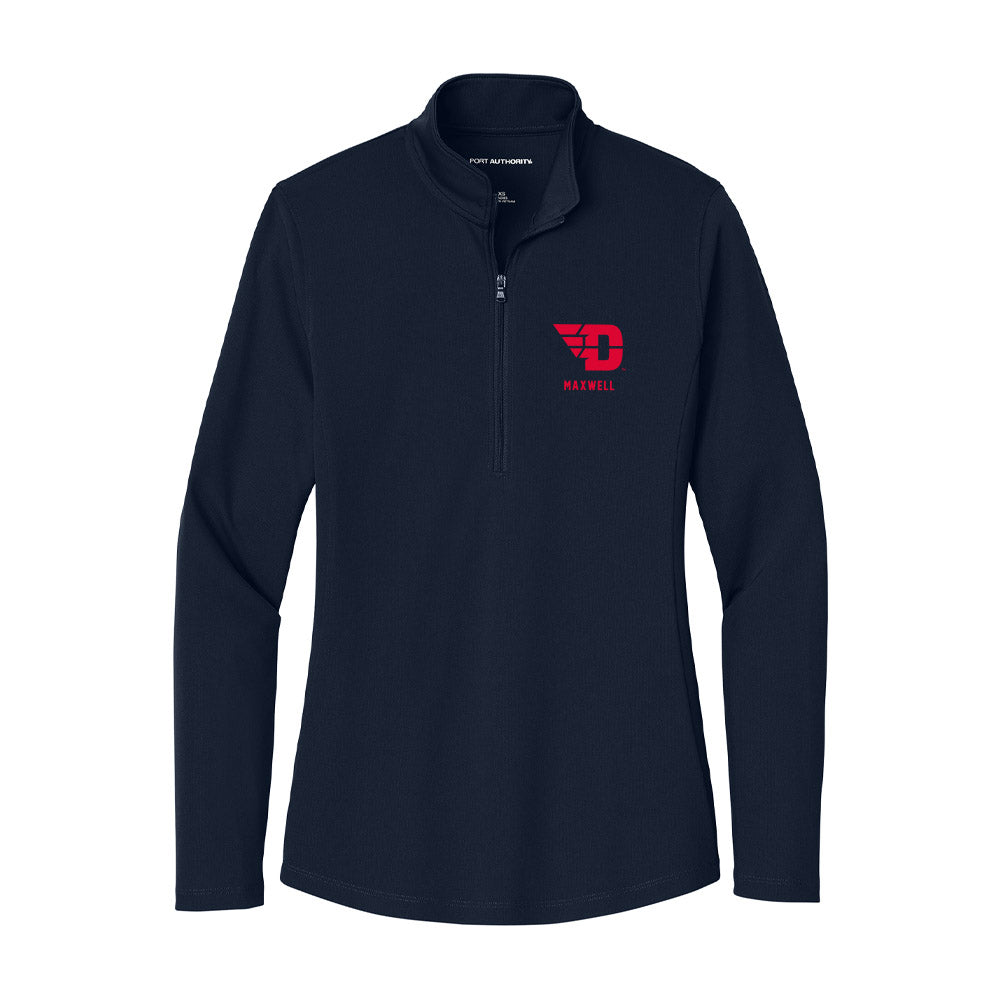 Dayton - NCAA Men's Basketball : Will Maxwell - Women's Lightweight Quarter Zip Jacket-0