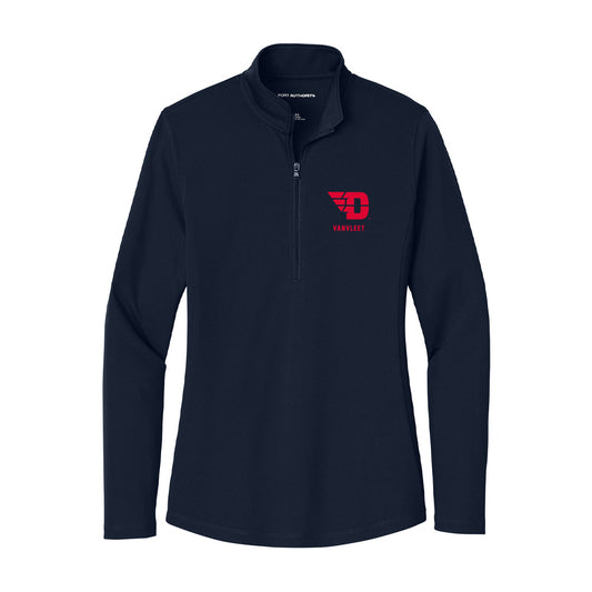 Dayton - NCAA Football : Drew VanVleet - Women's Lightweight Quarter Zip Jacket-0