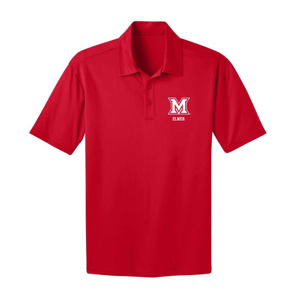 Miami of Ohio - NCAA Men's Basketball : Eian Elmer - Activewear Polo Shirt-0