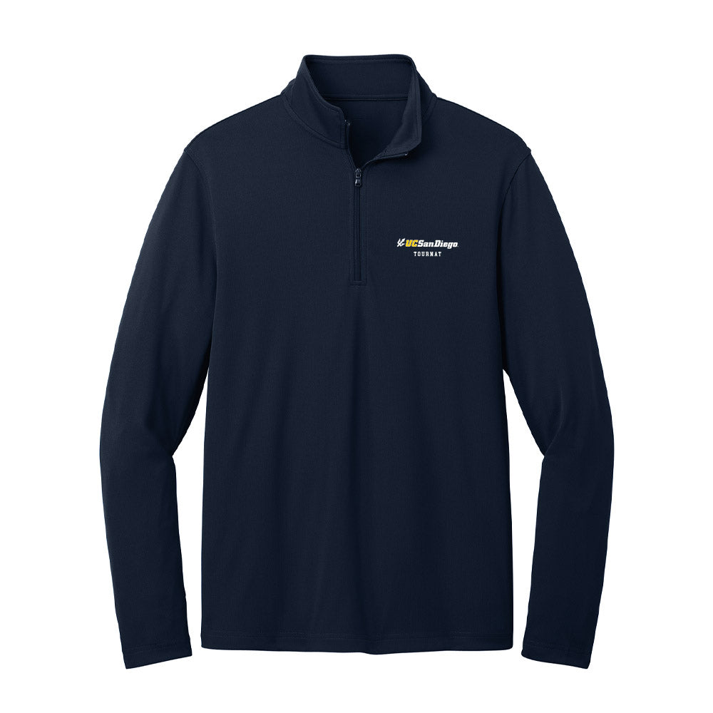 UCSD - NCAA Men's Water Polo : Collin Tournat - Lightweight Quarter Zip Jacket-0