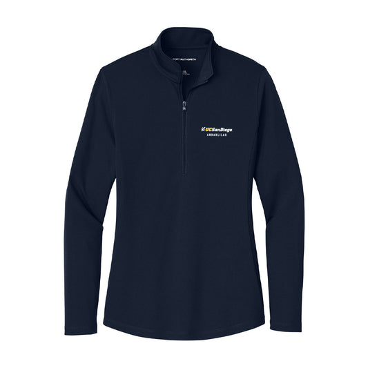 UCSD - NCAA Women's Fencing : Zehra Anbarlilar - Women's Lightweight Quarter Zip Jacket-0