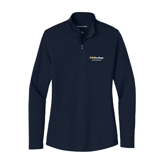 UCSD - NCAA Men's Volleyball : Leo Pravednikov - Women's Lightweight Quarter Zip Jacket-0