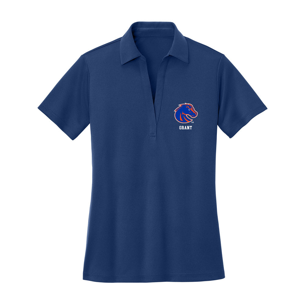 Boise State - NCAA Men's Track & Field : Tyler Grant - Women's Activewear Polo Shirt-0