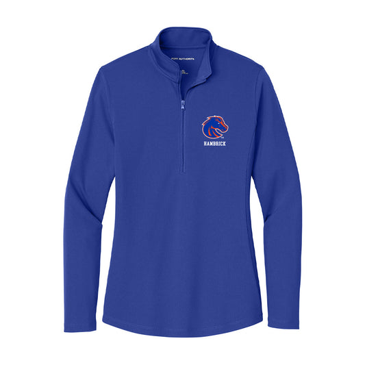 Boise State - NCAA Football : Gavin Hambrick - Women's Lightweight Quarter Zip Jacket-0