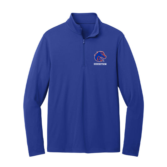 Boise State - NCAA Women's Soccer : Kayla Soderstrom - Lightweight Quarter Zip Jacket-0