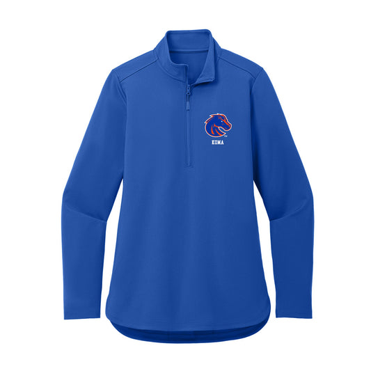 Boise State - NCAA Women's Track & Field : Amit Koma - Women's Premium Quarter Zip Jacket-0
