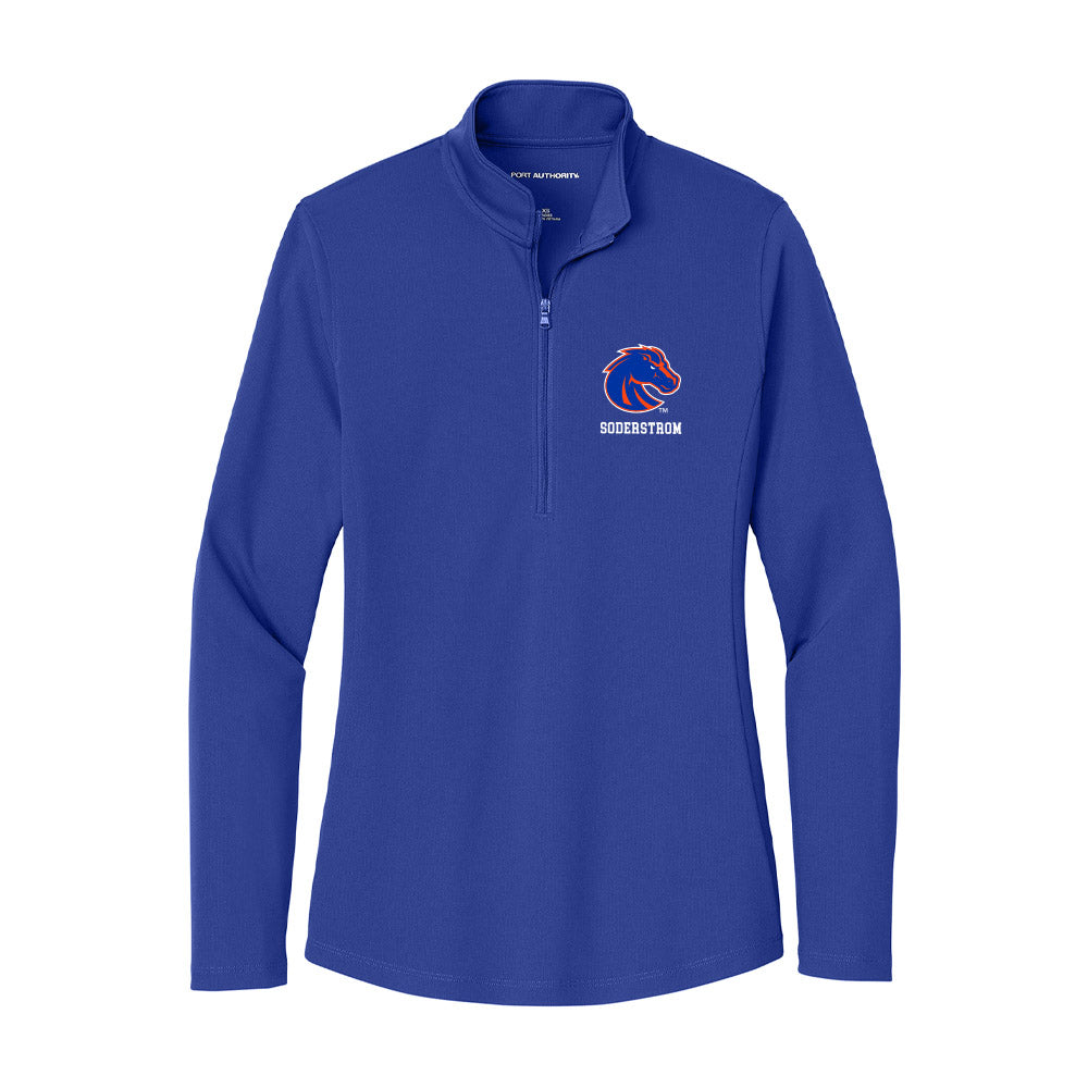 Boise State - NCAA Women's Soccer : Kayla Soderstrom - Women's Lightweight Quarter Zip Jacket-0