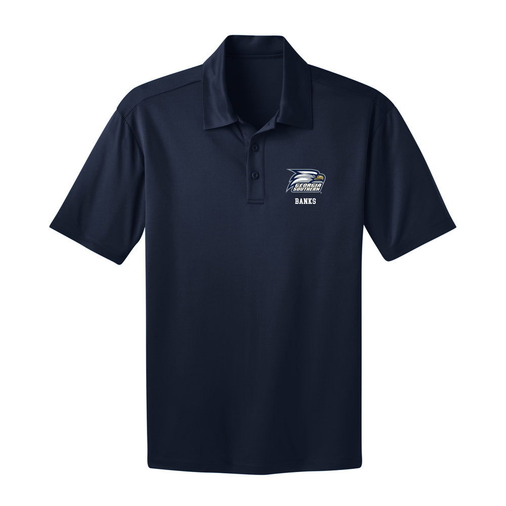 Georgia Southern - NCAA Men's Basketball : Eren Banks - Activewear Polo Shirt-0