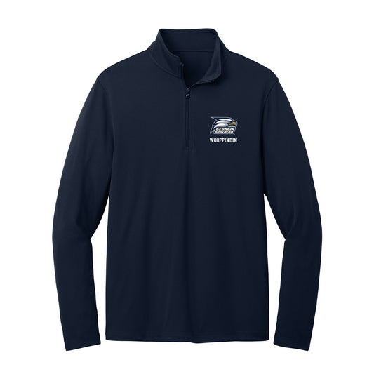 Georgia Southern - NCAA Women's Soccer : Libby Wooffindin - Lightweight Quarter Zip Jacket-0