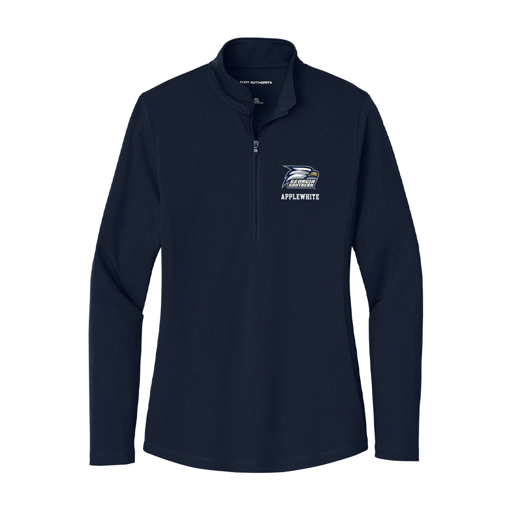 Georgia Southern - NCAA Men's Basketball : Alden Applewhite - Women's Lightweight Quarter Zip Jacket-0