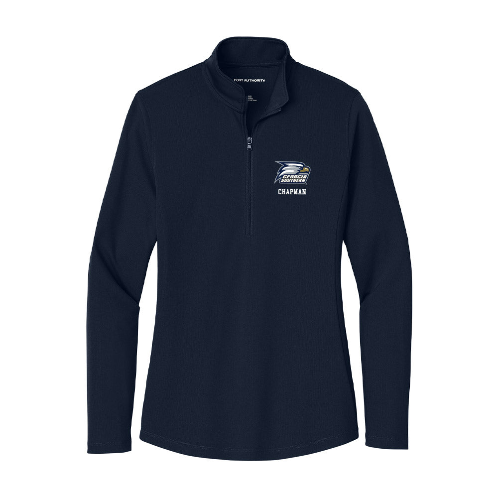 Georgia Southern - NCAA Women's Soccer : Emma Chapman - Women's Lightweight Quarter Zip Jacket-0
