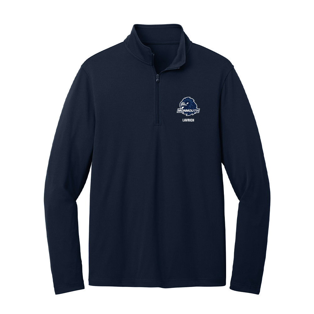 Monmouth - NCAA Women's Soccer : Ashley Lavrich - Lightweight Quarter Zip Jacket-0