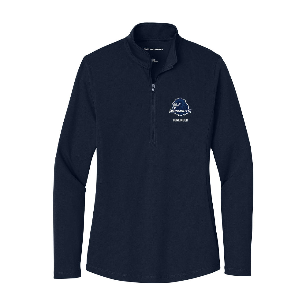 Monmouth - NCAA Baseball : Austin Denlinger - Women's Lightweight Quarter Zip Jacket-0