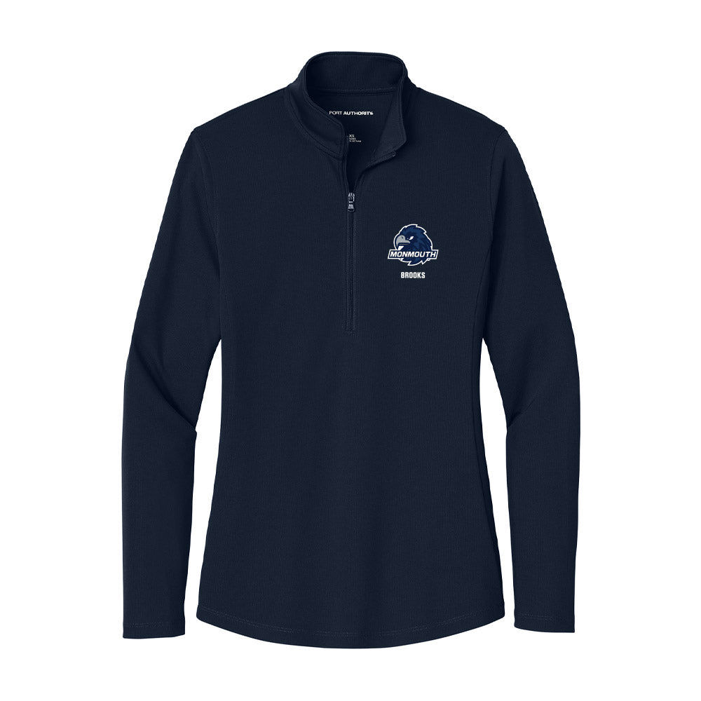 Monmouth - NCAA Men's Track & Field : AJ Brooks - Women's Lightweight Quarter Zip Jacket-0