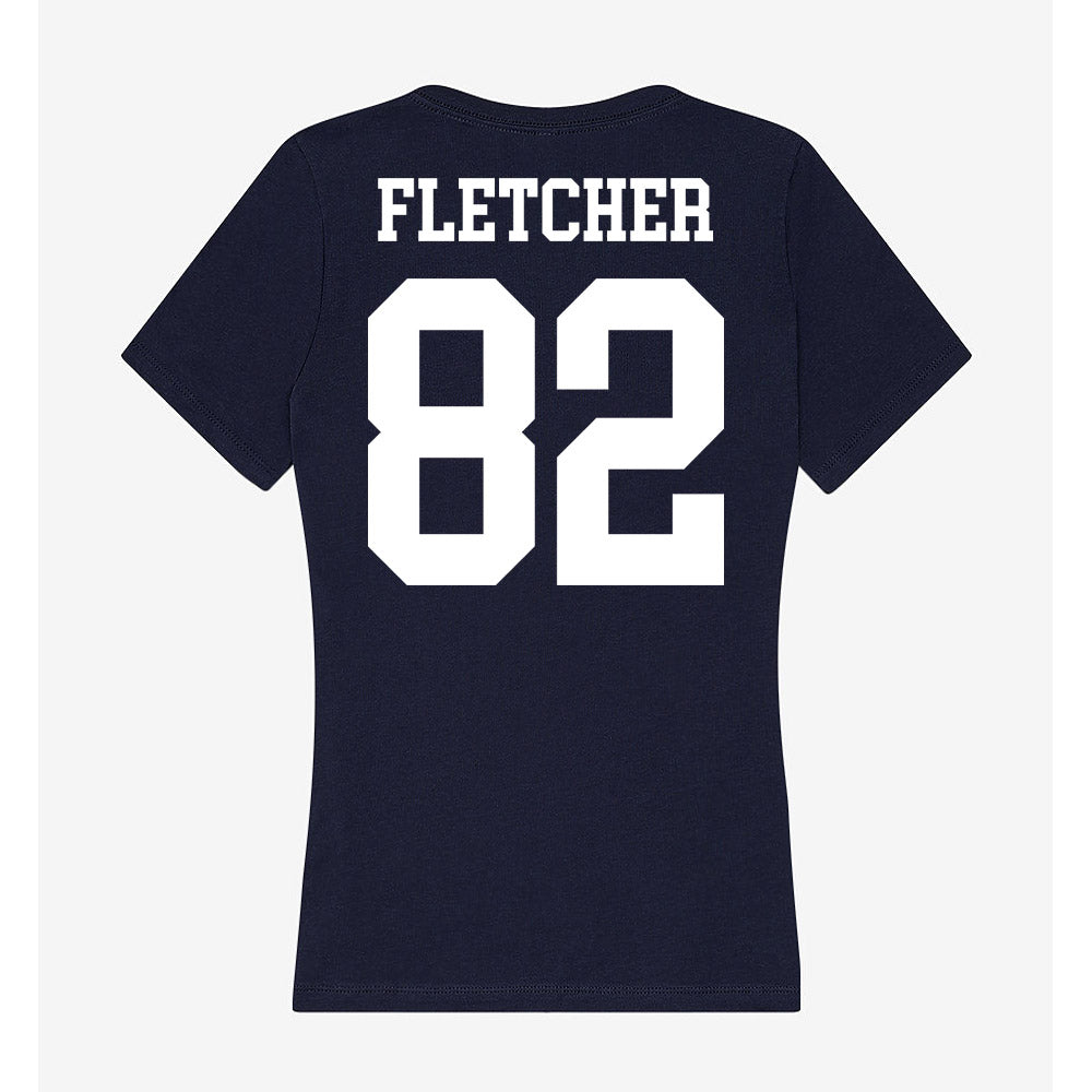 Kent State - NCAA Football : ZyAire Fletcher - Women's V-Neck T-Shirt-1