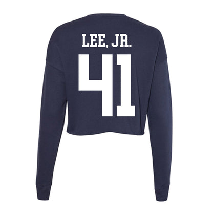 Kent State - NCAA Men's Basketball : Derrick Lee, jr. - Women's Cropped Crew Fleece-1