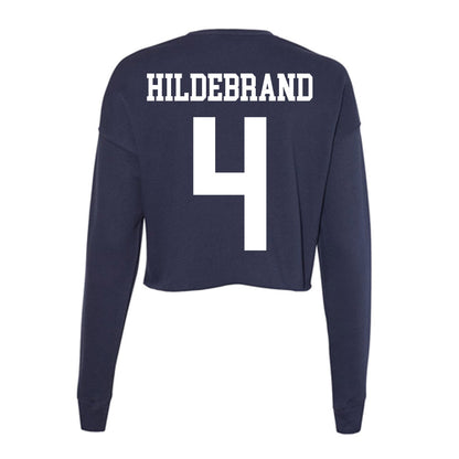 Kent State - NCAA Women's Basketball : Journey Hildebrand - Women's Cropped Crew Fleece-1