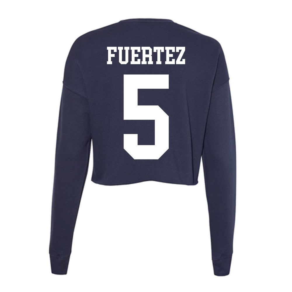 Kent State - NCAA Women's Gymnastics : Dani Fuertez - Women's Cropped Crew Fleece-1