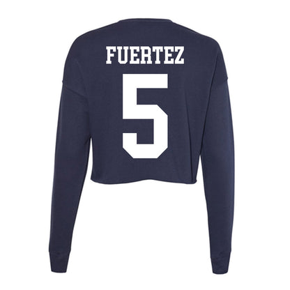 Kent State - NCAA Women's Gymnastics : Dani Fuertez - Women's Cropped Crew Fleece-1