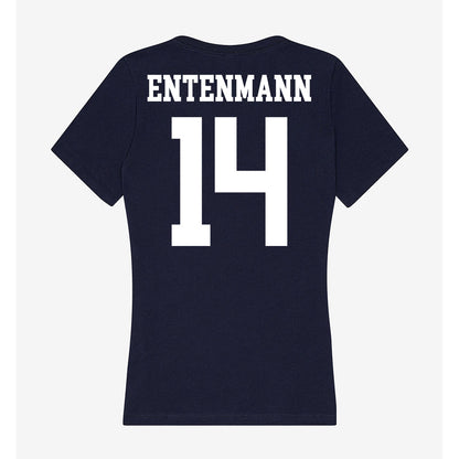 Kent State - NCAA Men's Basketball : Magnus Entenmann - Women's V-Neck T-Shirt-1