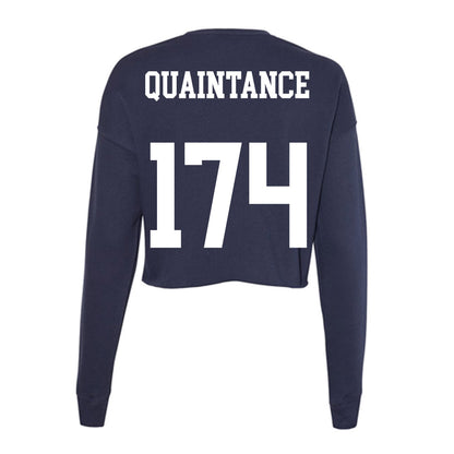 Kent State - NCAA Wrestling : Braxton Quaintance - Women's Cropped Crew Fleece-1