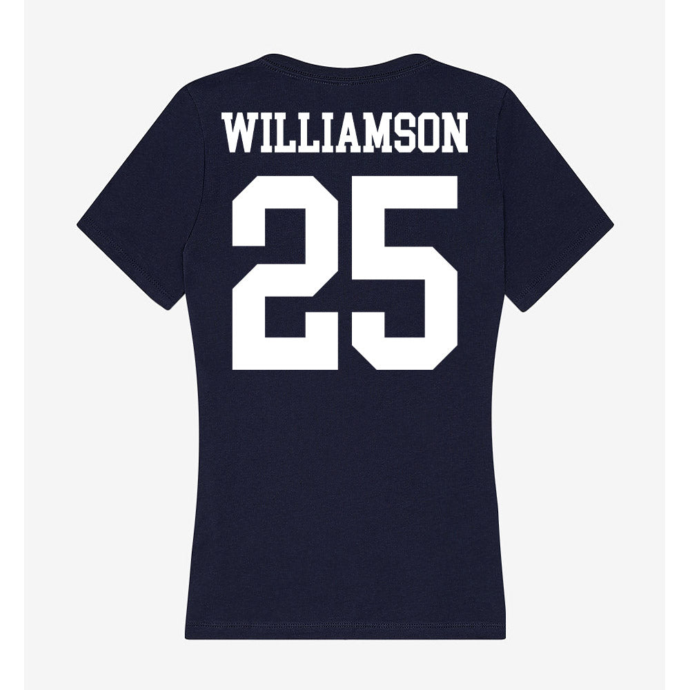 Kent State - NCAA Men's Basketball : Jahari Williamson - Women's V-Neck T-Shirt-1