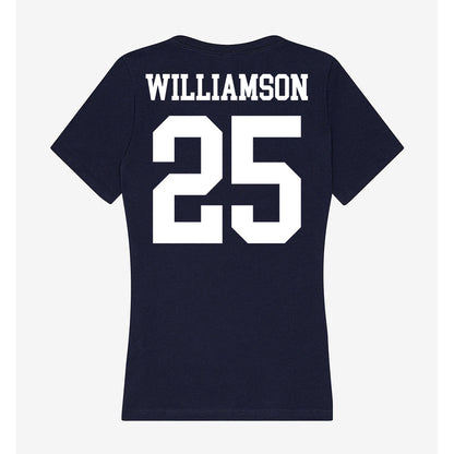 Kent State - NCAA Men's Basketball : Jahari Williamson - Women's V-Neck T-Shirt-1