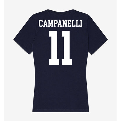 Kent State - NCAA Women's Basketball : Anna Campanelli - Women's V-Neck T-Shirt-1