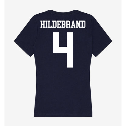 Kent State - NCAA Women's Basketball : Journey Hildebrand - Women's V-Neck T-Shirt-1